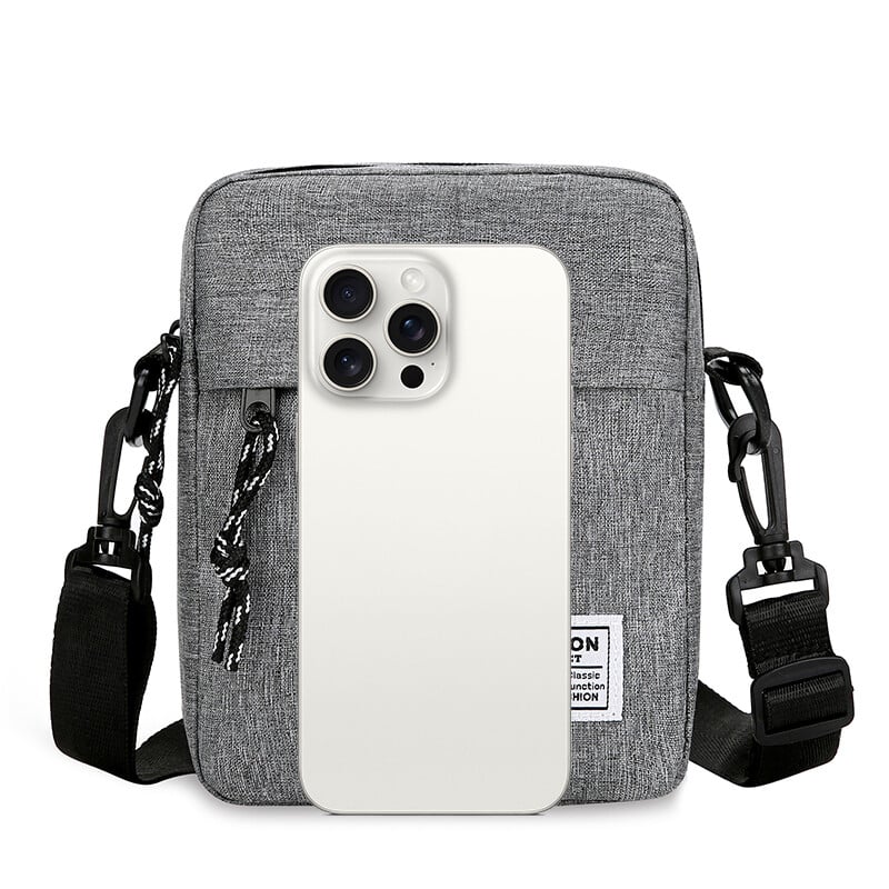 1PC ghiozdan pentru bărbați, la modă, din pânză Oxford, geantă de umăr, ocazională, încrucișată în diagonală, pentru mașină de mână, geantă pătrată mică