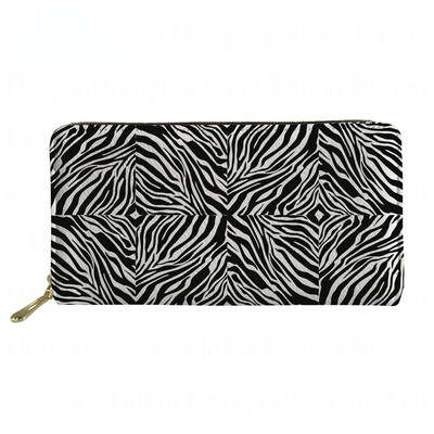 Sieviešu maks, ādas modes gradients, leoparda apdruka, auduma somiņa ar monētu kabatu Busniess Femme Wallets Carteras 2021