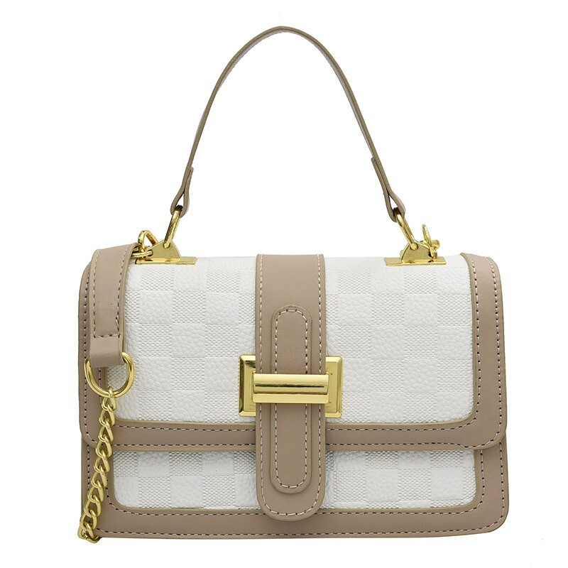 Geantă de toamnă 2024 pentru femei, geantă de umăr cu lanț, geantă de modă pentru femei, personalizată retro, portabilă, mică, pătrată