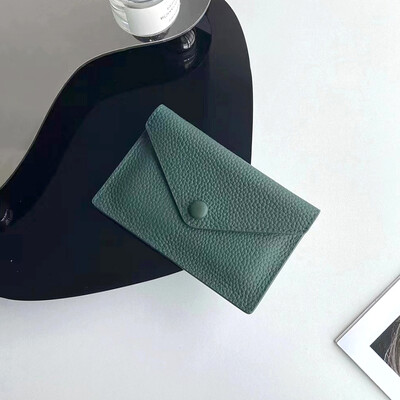 Inițiale personalizate Portofel mic din piele naturală Moda de lux Personalizați Nume Plic Suport card Poșetă Dropshiping Cadou DIY