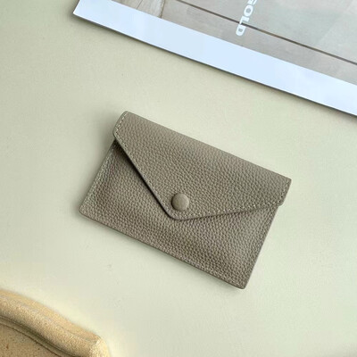 Inițiale personalizate Portofel mic din piele naturală Moda de lux Personalizați Nume Plic Suport card Poșetă Dropshiping Cadou DIY