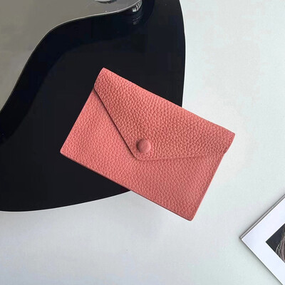 Inițiale personalizate Portofel mic din piele naturală Moda de lux Personalizați Nume Plic Suport card Poșetă Dropshiping Cadou DIY