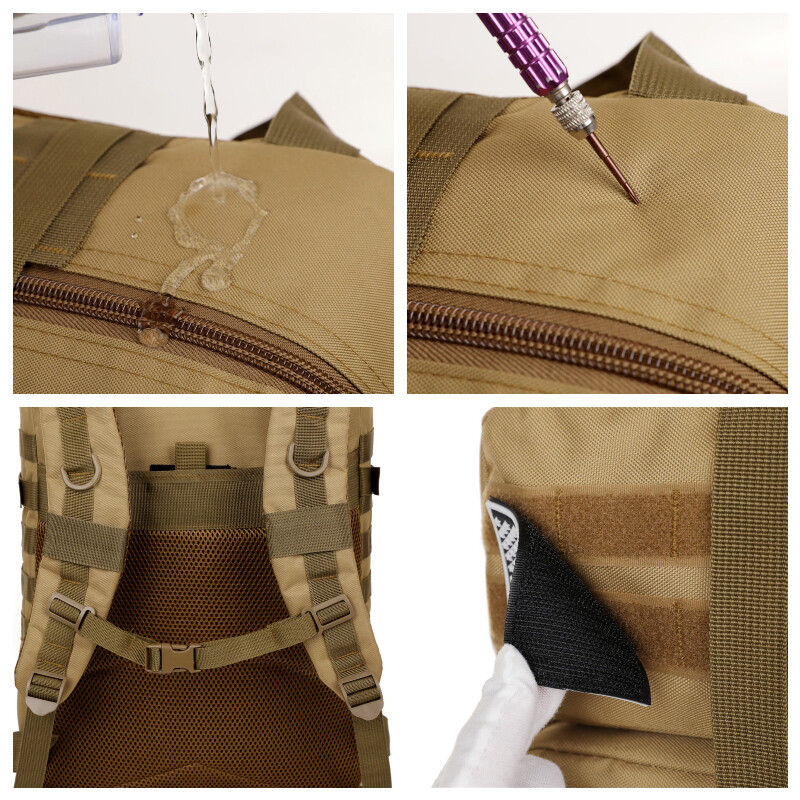 Rucsacuri de călătorie în aer liber, impermeabile, de mare capacitate, pentru bărbați, cu buzunare multiple, geantă tactică durabilă, pentru drumeții, pentru camping, rucsac Oxford