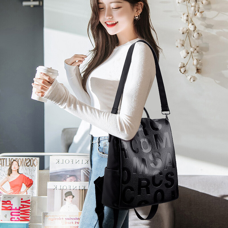 Ženski ruksak protiv krađe u trendu 2022. Visokokvalitetni mekani kožni ruksak Školske torbe za djevojčice Putna torba velikog kapaciteta A Dos