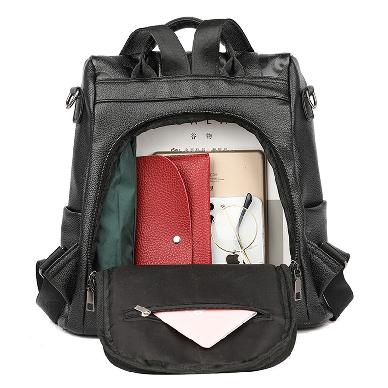 Ženski ruksak protiv krađe u trendu 2022. Visokokvalitetni mekani kožni ruksak Školske torbe za djevojčice Putna torba velikog kapaciteta A Dos