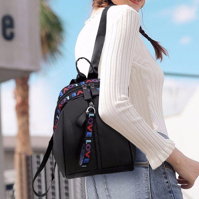 Kontrasta krāsu mugursoma Modes mugursomas Oksfordas auduma ūdensnecaurlaidīgas ikdienas lielas klases studentu mugursoma Viegla O2j7