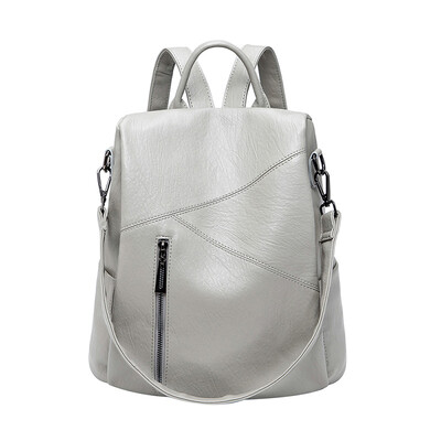 SYZM Rucsaci din piele naturală pentru femei Rucsac antifurt Rucsac multifuncțional la modă, ghiozdan impermeabil de capacitate mare