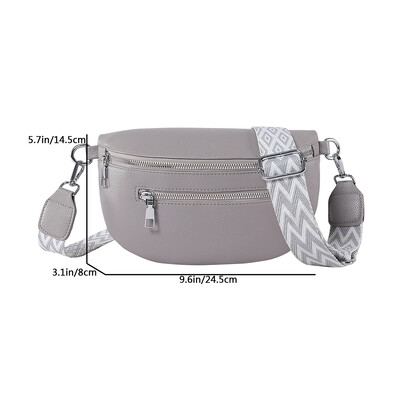 Geantă retro cu banane din piele PU, geantă de piept pentru femei, geantă de umăr cu bandă în talie, geantă de umăr, geantă de curea cu jumătate de lună.