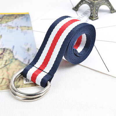 Момичето Момче Новият цветен лентен креативен колан Моден модерен платнен колан за свободното време D Joker Колани както за мъже, така и за жени, пънк