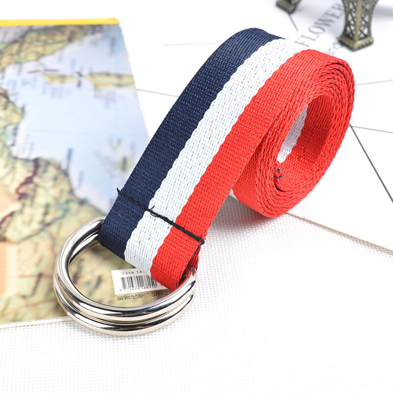 Момичето Момче Новият цветен лентен креативен колан Моден модерен платнен колан за свободното време D Joker Колани както за мъже, така и за жени, пънк