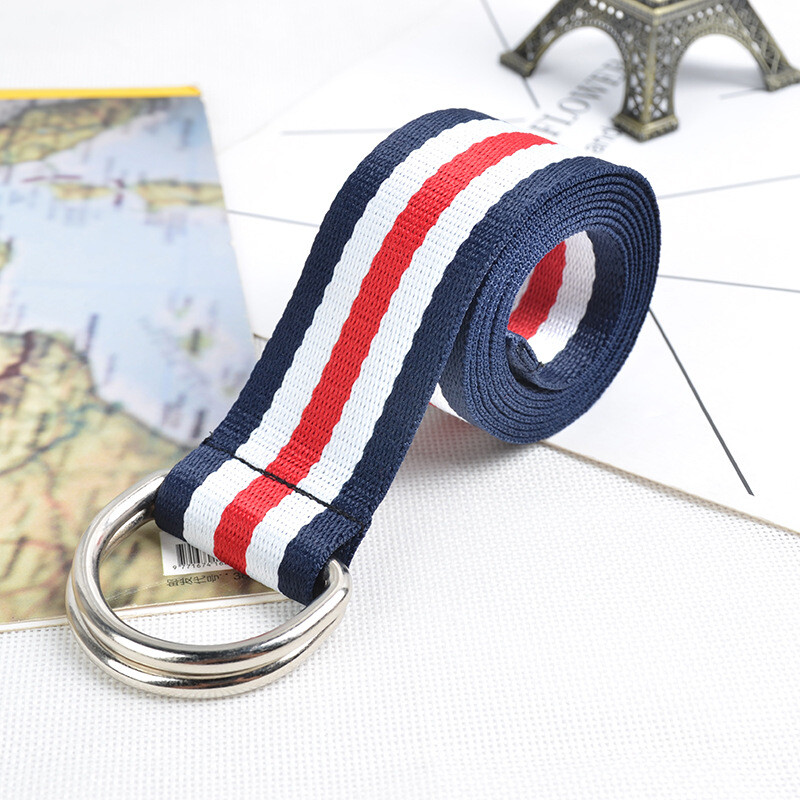 Момичето Момче Новият цветен лентен креативен колан Моден модерен платнен колан за свободното време D Joker Колани както за мъже, така и за жени, пънк