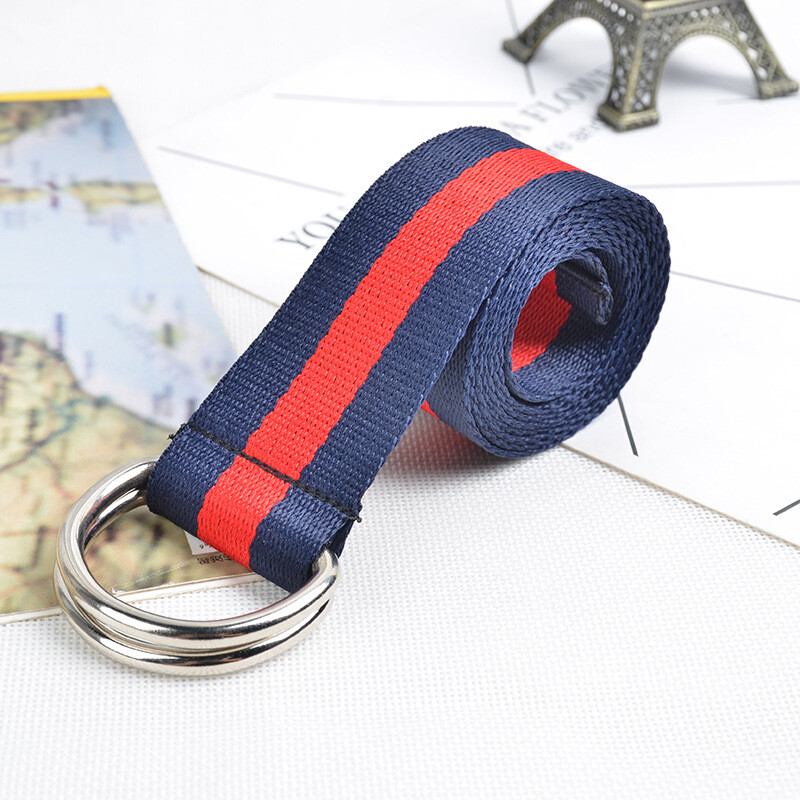 Момичето Момче Новият цветен лентен креативен колан Моден модерен платнен колан за свободното време D Joker Колани както за мъже, така и за жени, пънк