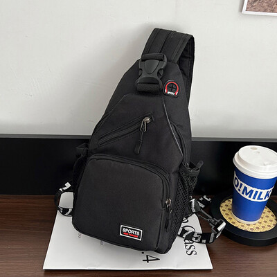 Sieviešu krūšu soma, ūdensnecaurlaidīga liela ietilpības dubultā mugursoma, ikdienas plecu soma, Oksfordas auduma crossbody soma-mw