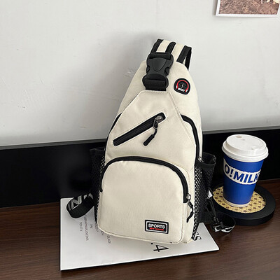 Sieviešu krūšu soma, ūdensnecaurlaidīga liela ietilpības dubultā mugursoma, ikdienas plecu soma, Oksfordas auduma crossbody soma-mw