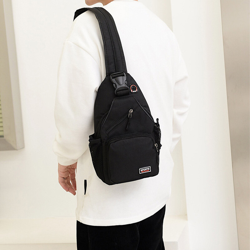 Sieviešu krūšu soma, ūdensnecaurlaidīga liela ietilpības dubultā mugursoma, ikdienas plecu soma, Oksfordas auduma crossbody soma-mw