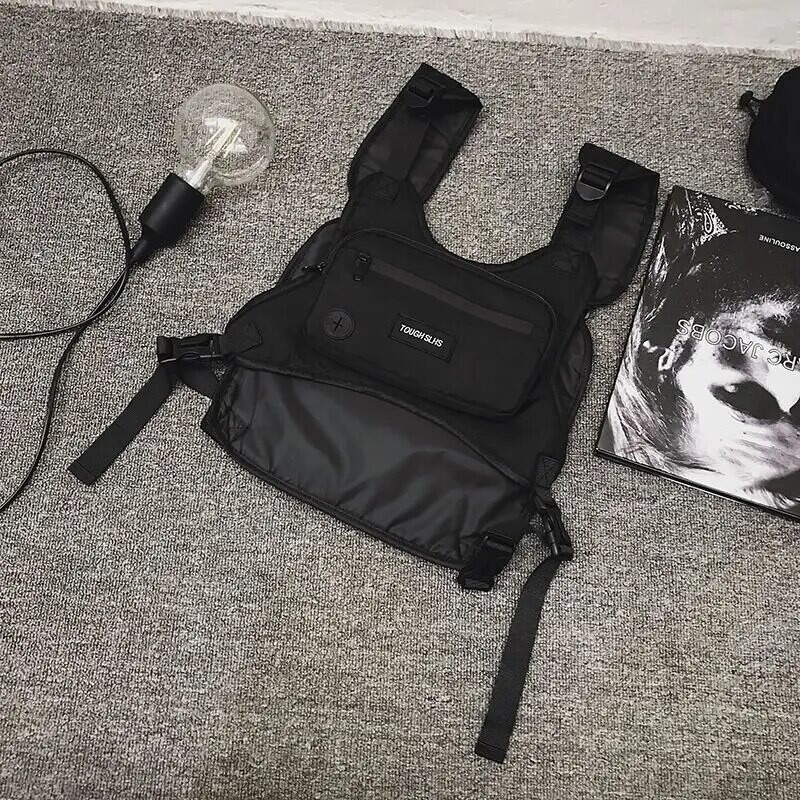 Krūšu soma Street Fashion Tactical Package Daudzfunkcionāla izskatīga modes veste mīļotāju soma sporta soma