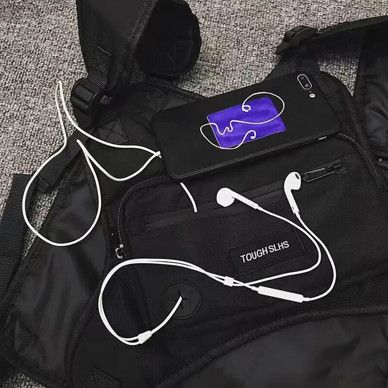 Krūšu soma Street Fashion Tactical Package Daudzfunkcionāla izskatīga modes veste mīļotāju soma sporta soma