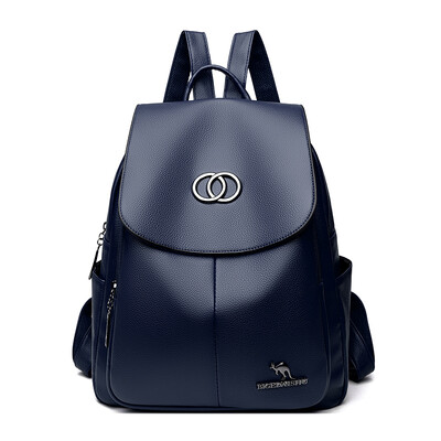 Rucsac de femei de marcă de lux 2024, din piele de înaltă calitate, geantă de umăr de mare capacitate, rucsac de călătorie pentru moda simplitate fete