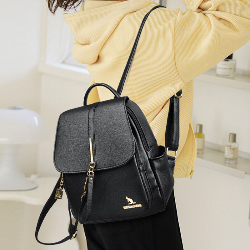 Rucsac pentru femei, rucsac de designer din piele moale, vintage, rucsac de călătorie pentru femei, genți de școală pentru adolescente, geantă de umăr