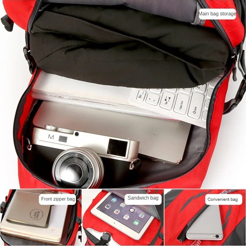 Rucsacuri de călătorie impermeabile din nailon de calitate Bărbați Genți de călătorie pentru alpinism Rucsac pentru drumeții Geantă de școală pentru sport în aer liber Bărbați Rucsac femei