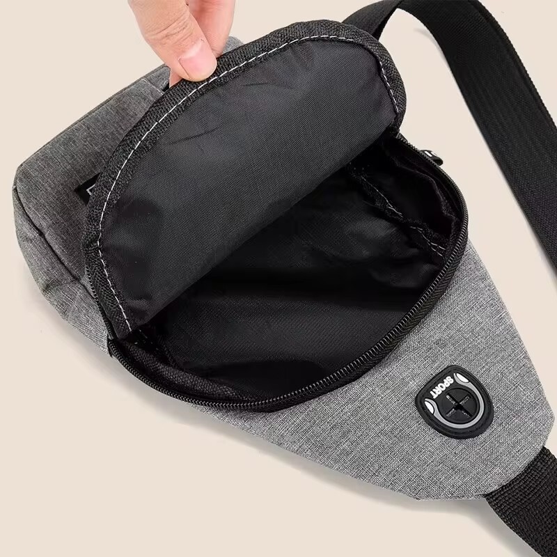 Geantă de piept pentru bărbați, cu un singur umăr, de capacitate mare, pentru sport și petrecere a timpului liber, la modă, geantă mică de umăr, de capacitate mare