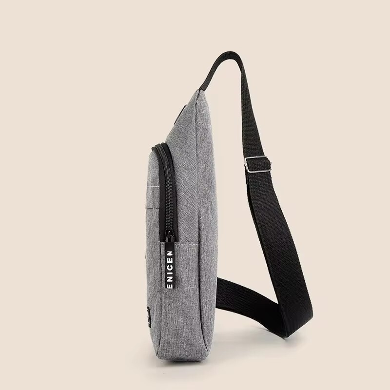 Geantă de piept pentru bărbați, cu un singur umăr, de capacitate mare, pentru sport și petrecere a timpului liber, la modă, geantă mică de umăr, de capacitate mare