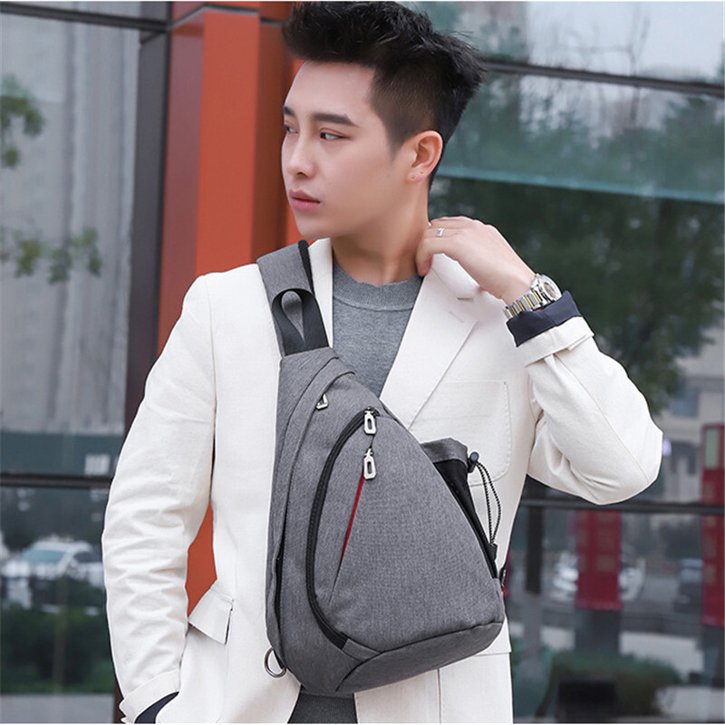 Geantă pentru bărbați Geanta de piept de securitate personală Geantă de depozitare digitală pentru sporturi libere Genți de mesagerie multifuncționale Geantă pentru telefon mobil