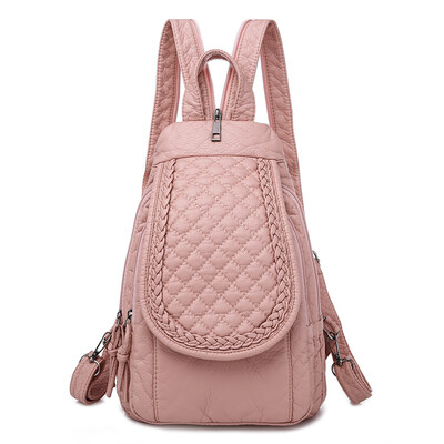 Izšūšanas Mini Mugursomas Sieviešu Mugursoma Jauki Ziedu Rakstu Mazgāšana PU Ādas Sieviešu Mugursoma Baltas Plecu somas meitenēm SAC