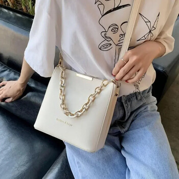 Γυναικείες δερμάτινες τσάντες μόδας Senior Small Fresh Chain Bucket Bag Τσάντα ώμου Crossbody Τσάντες Tote για γυναίκες Bolsos Para Mujer