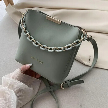 Γυναικείες δερμάτινες τσάντες μόδας Senior Small Fresh Chain Bucket Bag Τσάντα ώμου Crossbody Τσάντες Tote για γυναίκες Bolsos Para Mujer