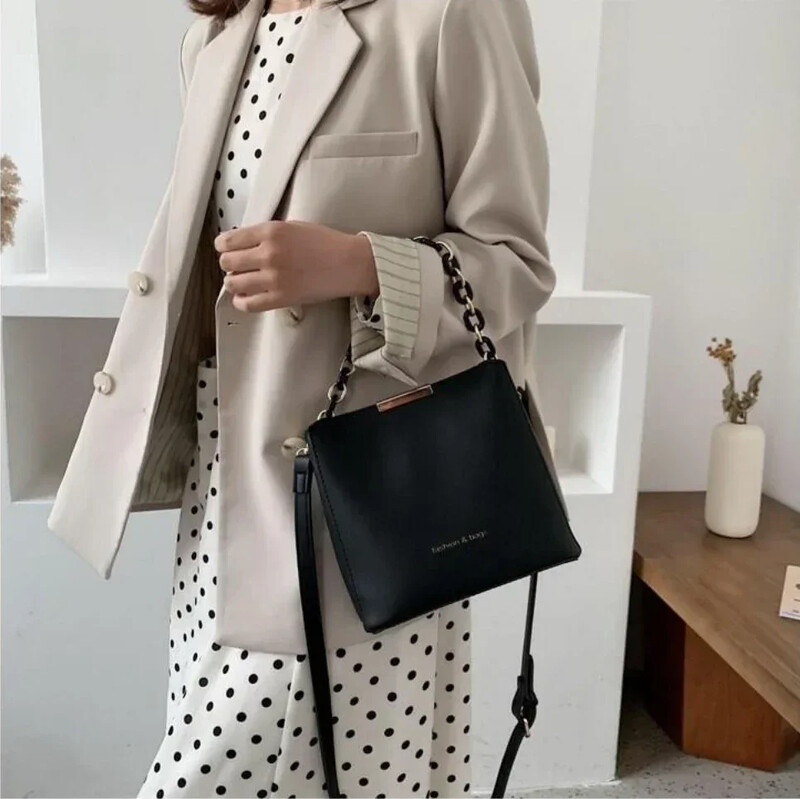 Sieviešu ādas modes senioru maza svaiga ķēdes kausa soma plecu krustojuma rokassomu somas sievietēm Bolsos Para Mujer