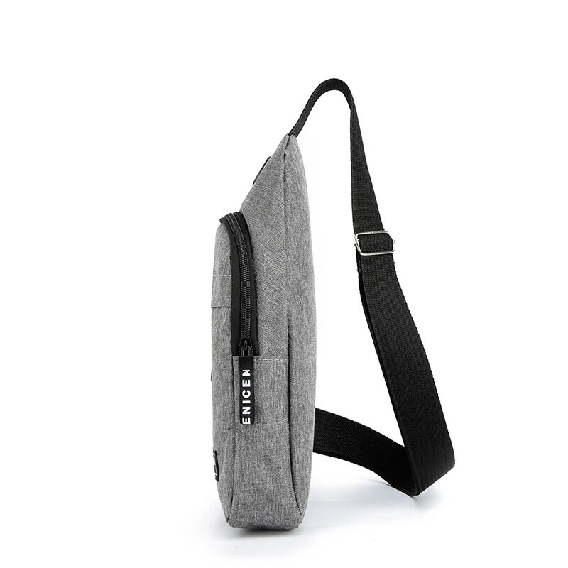 Krūšu soma Vīriešu viena pleca soma, liela ietilpība āra sportam un atpūtai, modes maza plecu soma, liela ietilpība