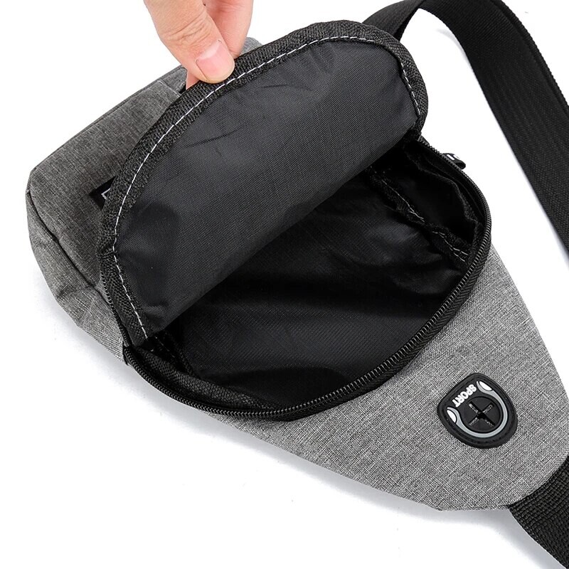 Krūšu soma Vīriešu viena pleca soma, liela ietilpība āra sportam un atpūtai, modes maza plecu soma, liela ietilpība