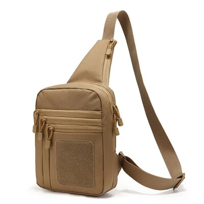 Geantă tactică pentru piept de umăr, toc pentru pistol, sling ascunsă pentru transport, pentru pistol, rucsac convertibil pentru camping, vânătoare