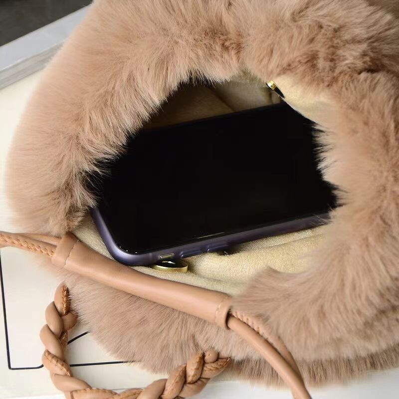 Geantă de pluș cu dovleac pentru femei, genți de tote drăguțe, genți de umăr de călătorie, la modă, toamnă și iarnă