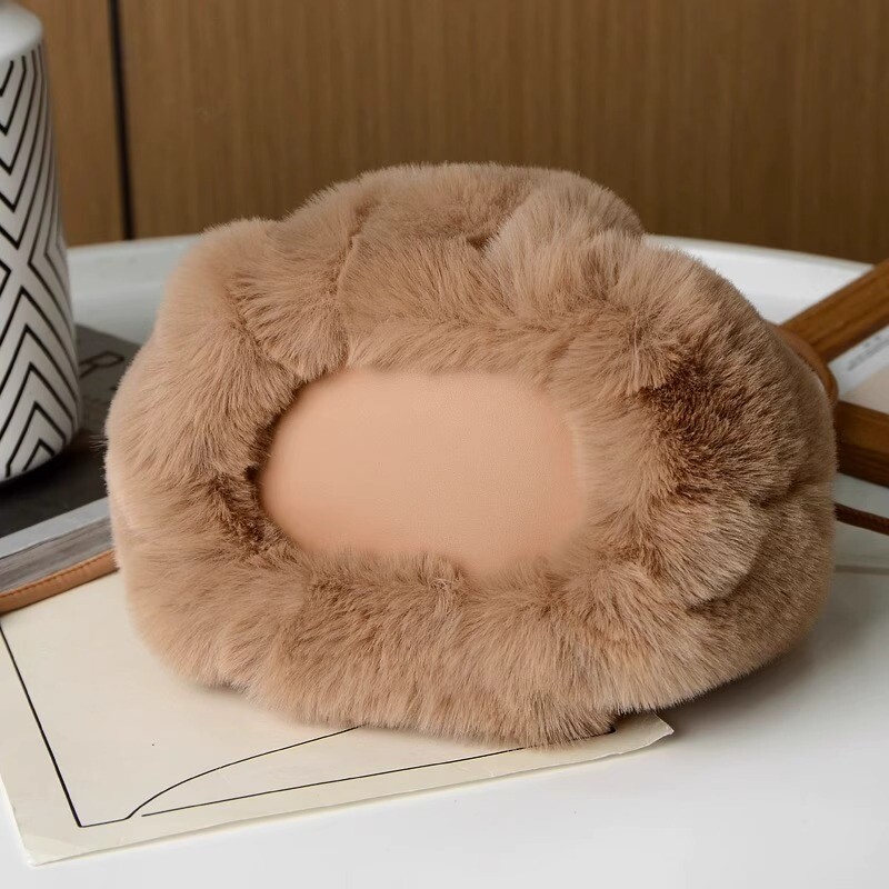 Geantă de pluș cu dovleac pentru femei, genți de tote drăguțe, genți de umăr de călătorie, la modă, toamnă și iarnă