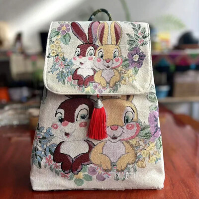 Rucsacuri Genți pentru femei Broderie Stil etnic Îmbrăcăminte de stradă Moda Casual Vintage Elegant Harajuku Geantă de călătorie din pânză Sport