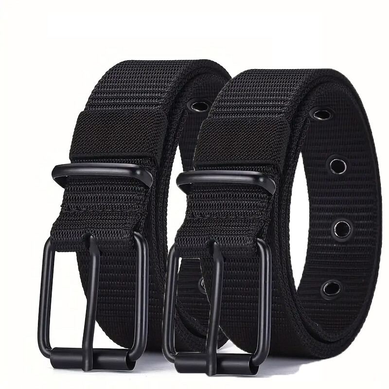 Muški remen Porozni platneni kožni remen s kopčom i kopčom Remen za sportove na otvorenom Ženski trendi remen s ušicama s remenom za traperice za muškarce Žene