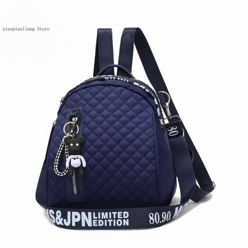 Ženska višenamjenska vodootporna najlonska mladenačka ležerna modna ruksaka s patentnim zatvaračem