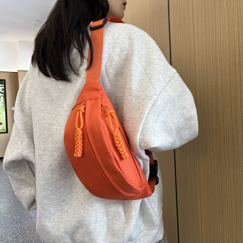 AOTTLA Geantă de piept pentru bărbați, de culoare solidă, geantă de talie pentru femei, de înaltă calitate, geantă de umăr multifuncțională pentru bărbați.