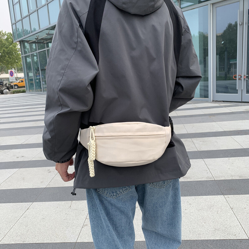 AOTTLA Geantă de piept pentru bărbați, de culoare solidă, geantă de talie pentru femei, de înaltă calitate, geantă de umăr multifuncțională pentru bărbați.