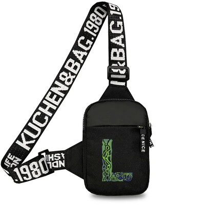 Geantă sport pentru piept bărbați Genți de mesaje pentru telefon mobil mic Genți de talie Geantă de mână multifuncțională Gravează imaginea Nume inițială