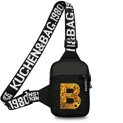 Geantă sport pentru piept bărbați Genți de mesaje pentru telefon mobil mic Genți de talie Geantă de mână multifuncțională Gravează imaginea Nume inițială