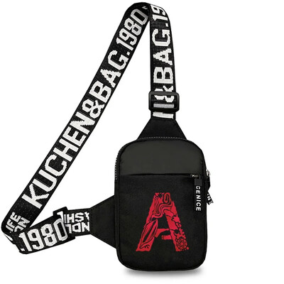 Geantă sport pentru piept bărbați Genți de mesaje pentru telefon mobil mic Genți de talie Geantă de mână multifuncțională Gravează imaginea Nume inițială