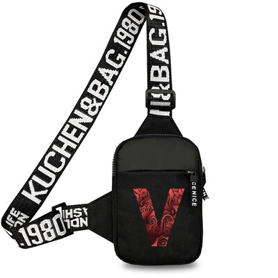 Geantă sport pentru piept bărbați Genți de mesaje pentru telefon mobil mic Genți de talie Geantă de mână multifuncțională Gravează imaginea Nume inițială