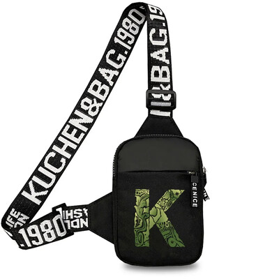 Geantă sport pentru piept bărbați Genți de mesaje pentru telefon mobil mic Genți de talie Geantă de mână multifuncțională Gravează imaginea Nume inițială