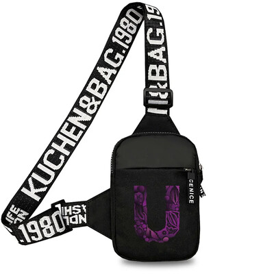 Geantă sport pentru piept bărbați Genți de mesaje pentru telefon mobil mic Genți de talie Geantă de mână multifuncțională Gravează imaginea Nume inițială