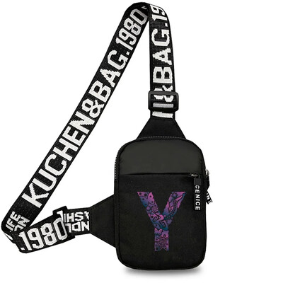 Geantă sport pentru piept bărbați Genți de mesaje pentru telefon mobil mic Genți de talie Geantă de mână multifuncțională Gravează imaginea Nume inițială