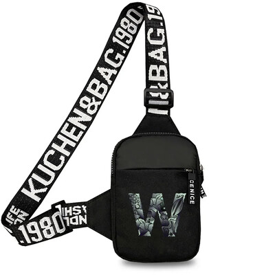 Geantă sport pentru piept bărbați Genți de mesaje pentru telefon mobil mic Genți de talie Geantă de mână multifuncțională Gravează imaginea Nume inițială