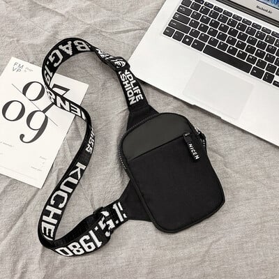 Vīriešu plecu soma Trend ūdensizturīga maza kurjera soma Kvadrātveida Crossbody somas Soma vīriešiem Sacoche Homme